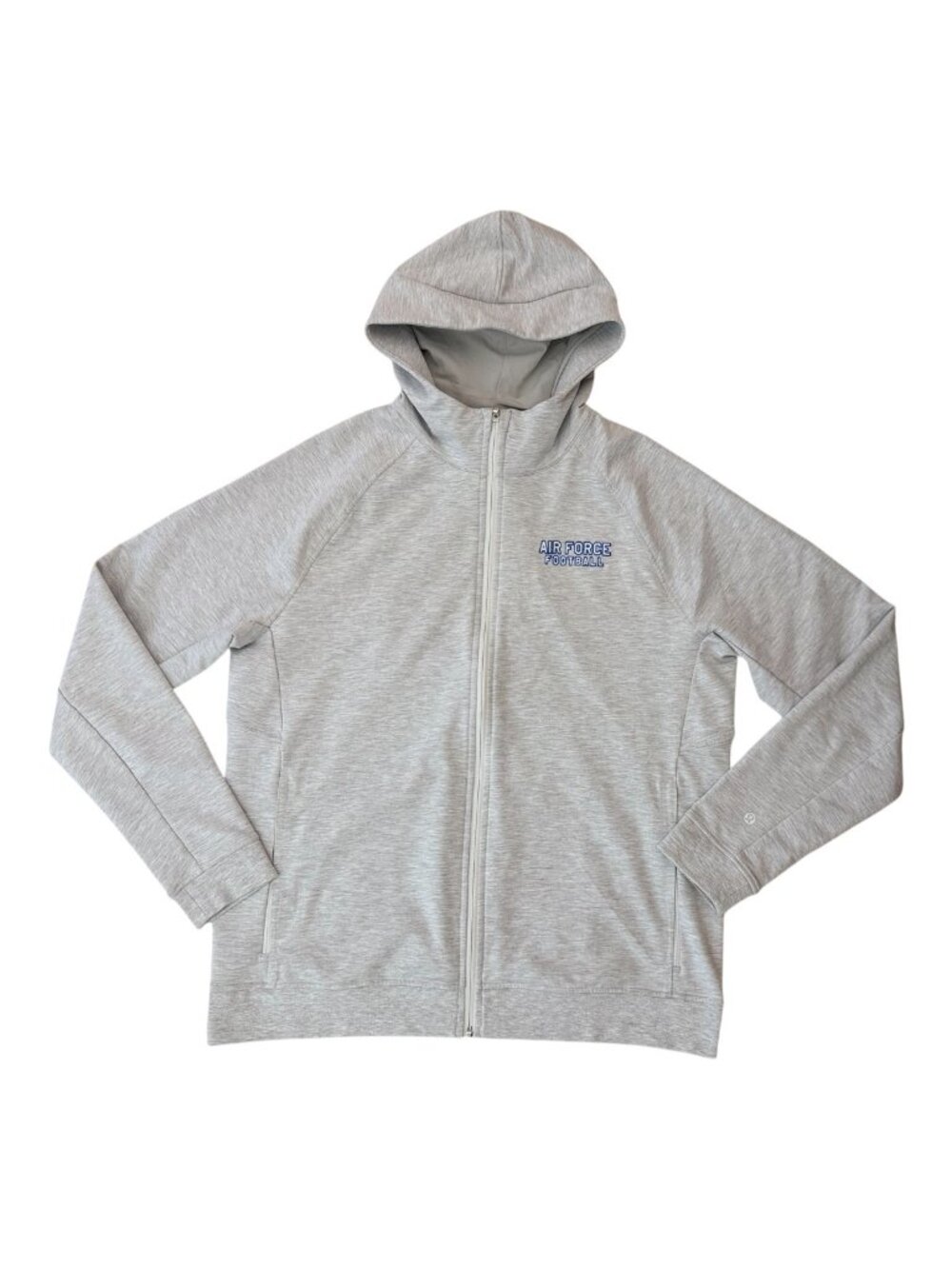 lululemon City Sweat Full Zip Hoodie Air Force Football Men's XL Gray